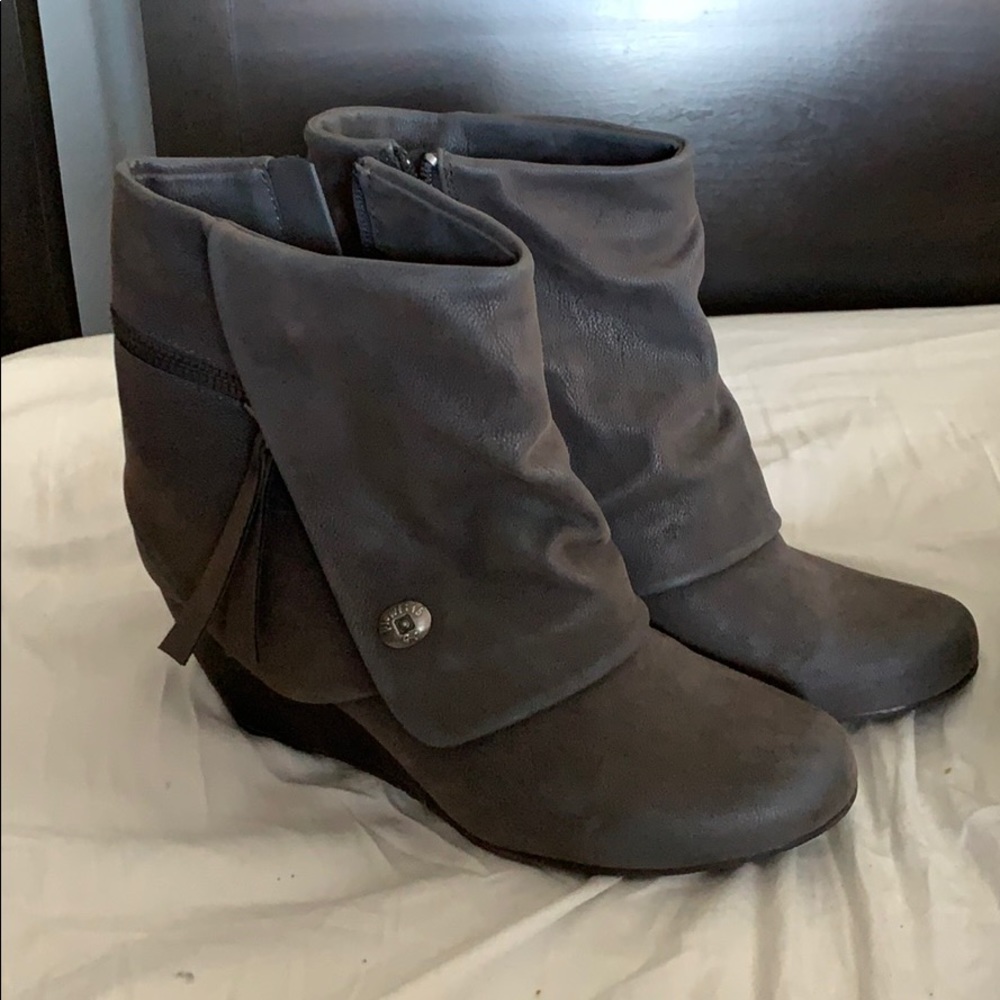 Blowfish Grey Bootie